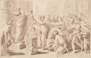 The Sacrifice at Lystra by George Baxter