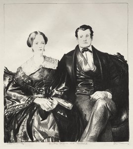 Auntie Mason and Her Husband by George Bellows