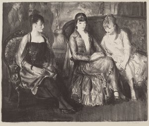 Elsie, Emma and Marjorie, second stone by George Bellows
