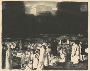 In the Park, Dark by George Bellows