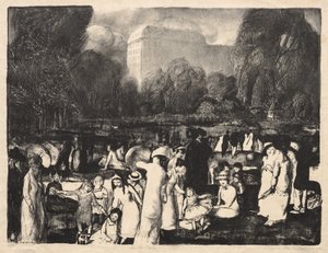 In the Park, Light by George Bellows