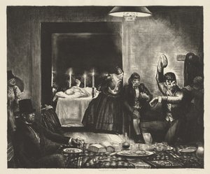 Punchinello in the House of Death by George Bellows