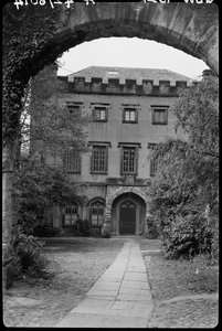 Wall with Archway in front of No. 9, The College, County Durham