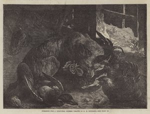 Foraging for a Christmas Dinner by George Bouverie Goddard