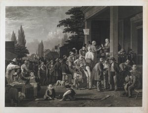 Proof 17 from “The County Election” by George Caleb Bingham