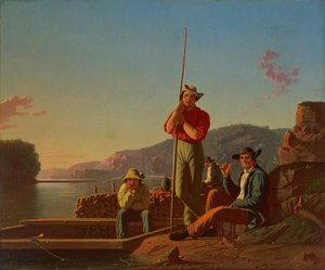 The Wood-Boat by George Caleb Bingham