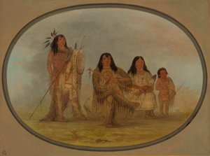 A Blackfoot Chief, His Wife, and a Medicine Man