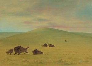 American Pasturage - Prairies of the Platte by George Catlin