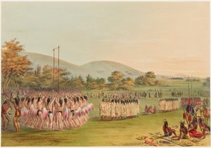 Ball-Play Dance by George Catlin
