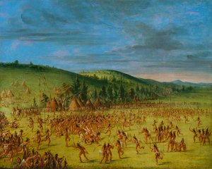 Ball-play of the Choctaw--Ball Up, 1846-1850
