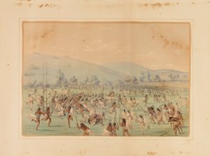 Ball Play--no. 23 by George Catlin