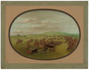Comanches Moving by George Catlin