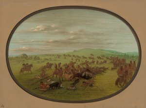 Camanchees Moving by George Catlin