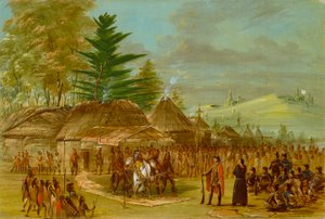 Chief of the Taensa Indians Receiving La Salle