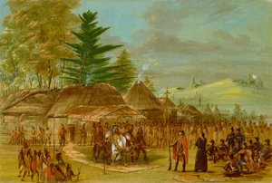 Chief of the Taensa Indians Receiving La Salle. March 20, 1682