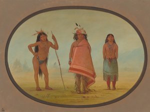 Cochimtee Chief, His Wife, and a Warrior