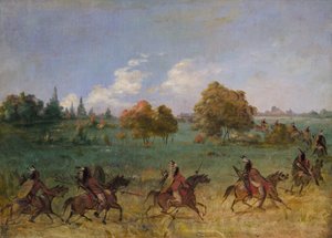 Comanche War Party on the March, Fully Equipped