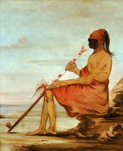 Coo-coo-coo, The Owl, an Aged Chief by George Catlin