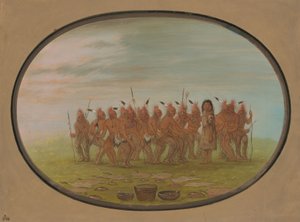 Dance to the Berdache - Saukie, 1861-1869 by George Catlin