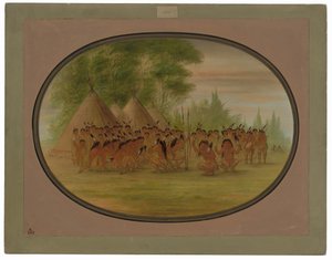 Eagle Dance - Choctaw by George Catlin