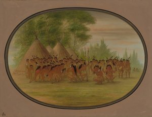 Eagle Dance - Choctaw by George Catlin