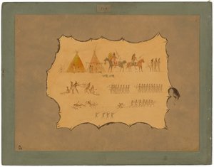Facsimile of a Cheyenne Robe by George Catlin