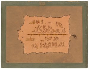 Facsimile of a Sioux Robe by George Catlin