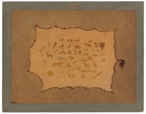 Facsimile of an Ojibbeway Robe by George Catlin