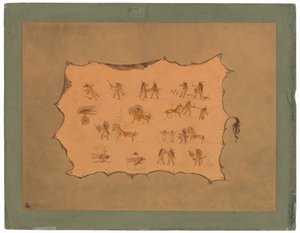 Facsimile of the Robe of Mah-to-toh-pa - Mandan by George Catlin