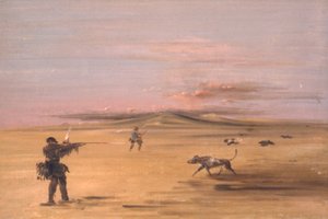Grouse Shooting on the Missouri Prairies by George Catlin