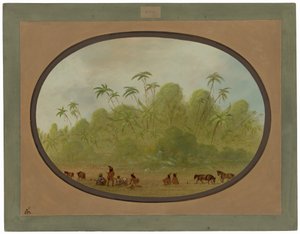 Halting to Make a Sketch by George Catlin