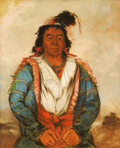 Hose-put-o-káw-gee, a Brave, 1834 by George Catlin