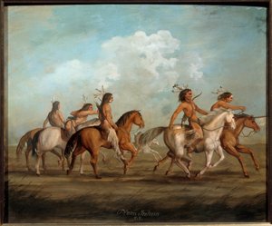 Native Americans on horseback