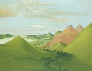 Iron Bluff, 1200 Miles above St. Louis by George Catlin