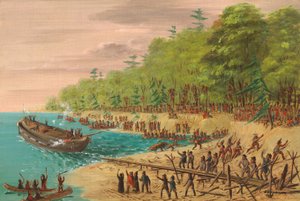 Launching of the Griffin. July 1679 by George Catlin