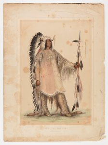 Mah-to-toh-pa, the Mandan Chief by George Catlin