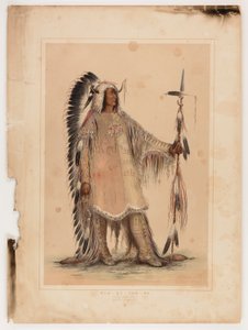 Mah-to-toh-pa, the Mandan Chief by George Catlin