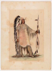 Mah-to-toh-pa, the Mandan Chief by George Catlin