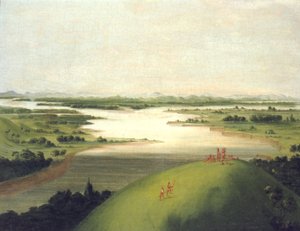 Mouth of the Platte River, 900 Miles above St. Louis by George Catlin