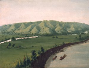 Nishnabottana Bluffs, 1070 Miles above St. Louis by George Catlin