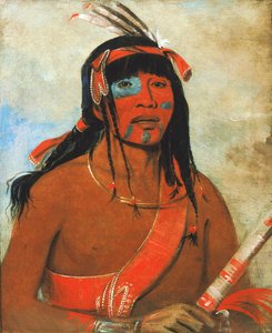 O-tá-wah, The Ottaway, a Warrior by George Catlin