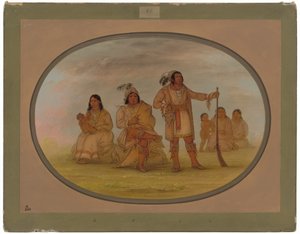 Osceola and Four Seminolee Indians by George Catlin
