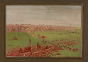 Pipestone Quarry on the Coteau des Prairies by George Catlin