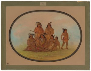 Seminole Indians, Prisoners at Fort Moultrie by George Catlin