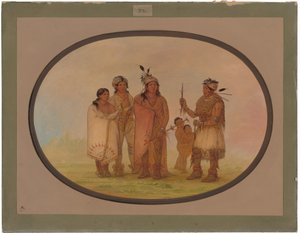 Shawano Indians by George Catlin