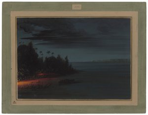 Spearing by Torchlight by George Catlin