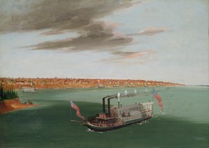 St. Louis from the River Below, 1832-1833