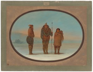 Three Esquimaux by George Catlin
