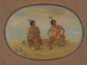 Two Choctaw Indians, 1861-1869 by George Catlin