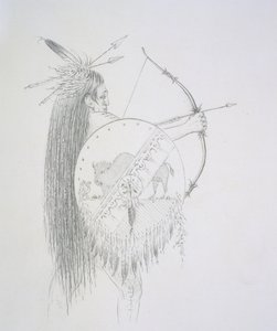 Un-ka-ka Ha-hon-she-kaw (The Long Finger Nails) 1852 by George Catlin